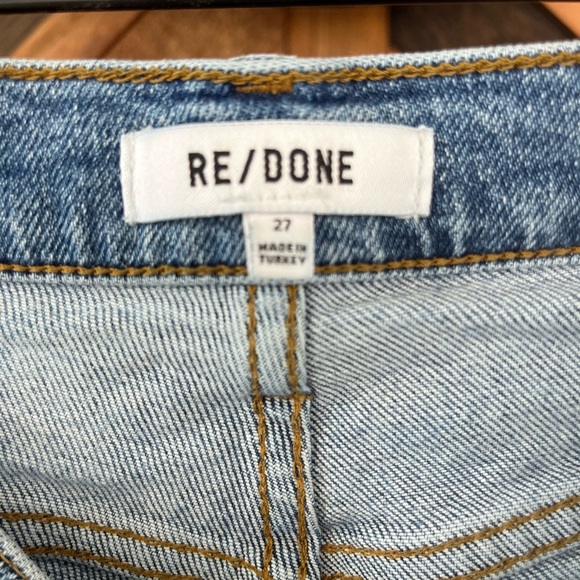 Re/Done Jeans 90s High Rise Ankle Crop Size 27 - Picture 8 of 9
